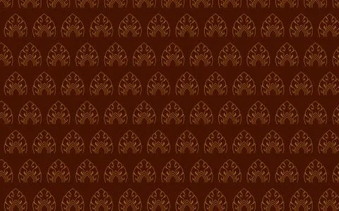 Thai pattern vector abstract  background culture design. Stock Illustration