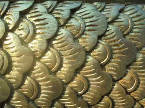 Thai pattern on the wall Stock Photos