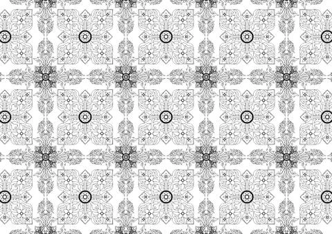 Thai pattern45 Stock Illustration