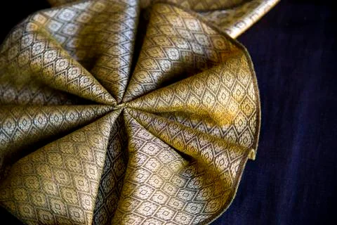 Thai patterned fabric Foto stock