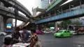 Thai people and heavy traffic in Bangkok, Thailand HD Footage