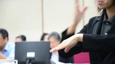 Thai people using sign language Video stock 61481184