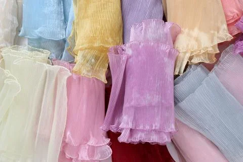 Thai Pleat Shawl Stock Photos