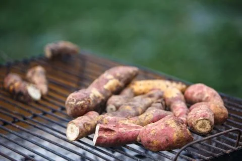 Thai potatoes grill Stock Photos