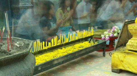 Thai pray 2 Stock Footage 526037