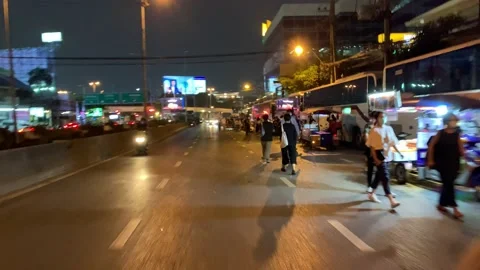 Thai protests October 26th outside German embassy Stock Footage 141916862
