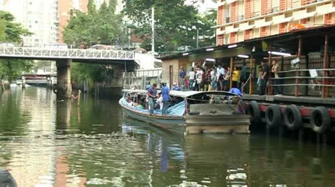 Thai Public Boat 스톡 동영상 10239105