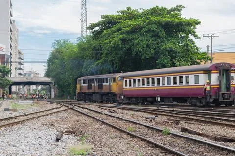 Thai railway train Stock-Fotos