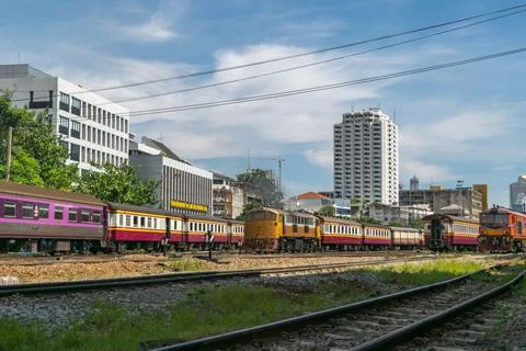 Thai railway train Foto stock