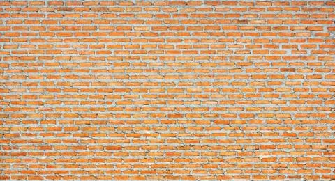 Thai red brick wall Stock Photos