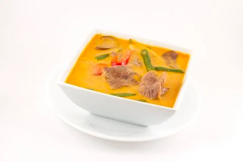 Thai red curry with beef Stock Photos