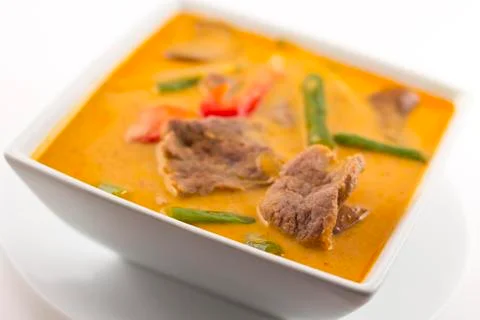 Thai red curry with beef Stock Photos