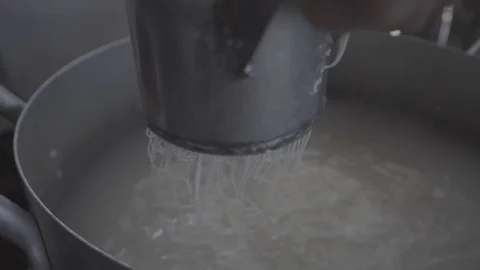 Thai Rice Noodles Video stock 121531665