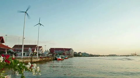 Thai river bay 스톡 동영상 9087867