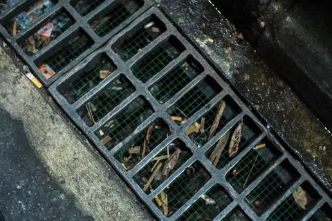 Thai road gutter Stock Photos