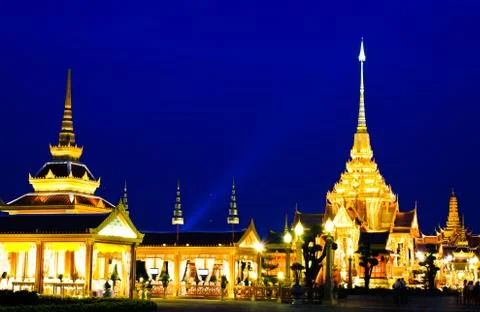 Thai royal crematorium Stock Photos
