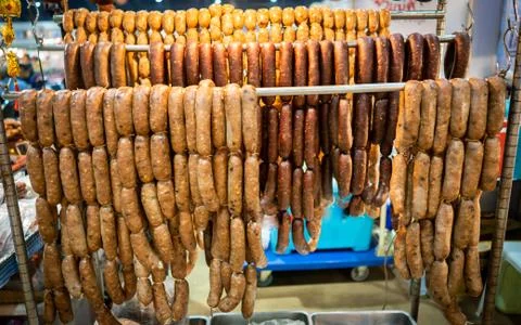 Thai salami Foto stock