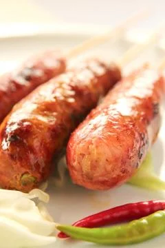 Thai sausage Stock Photos