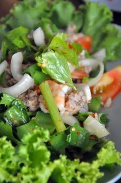Thai seafood Stock Photos