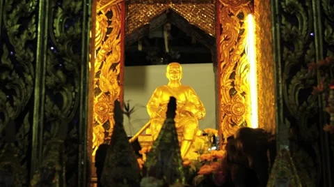 Thai Shrine Stock Footage 8664957