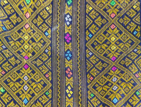 Thai silk background,pattern of thai hand made 스톡 사진