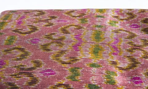 Thai silk background,pattern of thai hand made Stock Photos