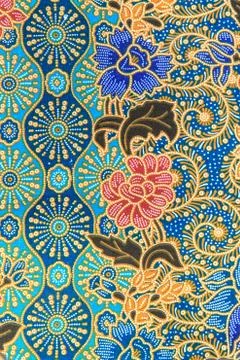Thai silk background,pattern of thailand handmade Stock Photos