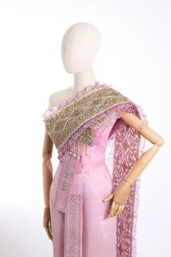 Thai Silk Dressed Stock Photos