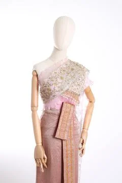 Thai Silk Dressed Stock Photos