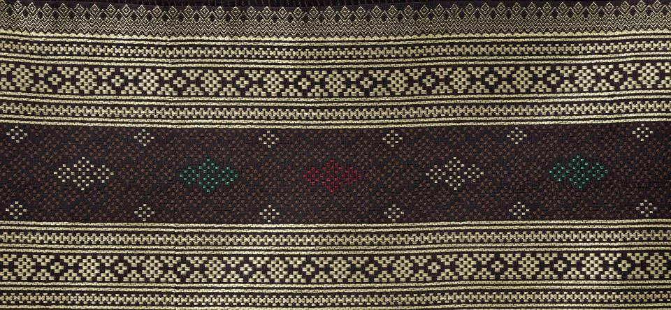 Thai silk fabric pattern background 스톡 사진