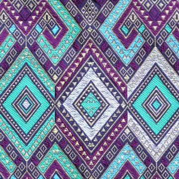 Thai silk fabric pattern Stock Photos