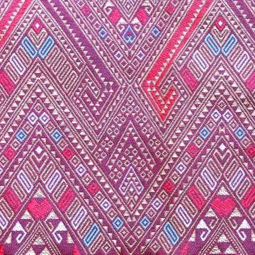 Thai silk fabric pattern Stock Photos
