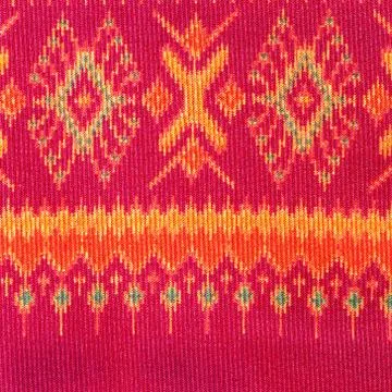 Thai silk fabric pattern Foto stock
