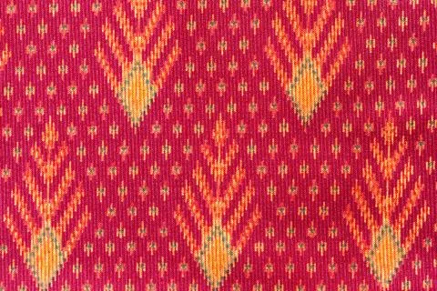 Thai silk fabric pattern Stock Photos