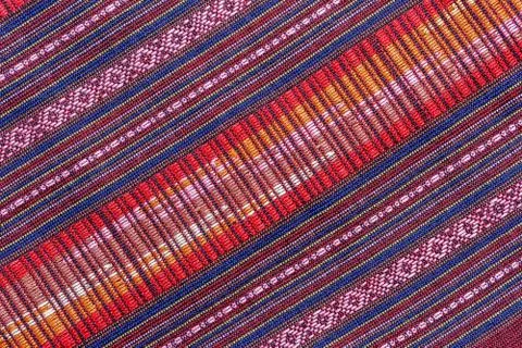 Thai silk fabric pattern Stock Photos