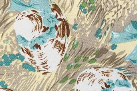 Thai silk fabric pattern Stock Photos