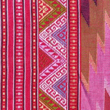 Thai silk fabric pattern Foto stock