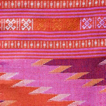 Thai silk fabric pattern Stock Photos