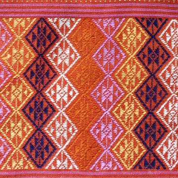 Thai silk fabric pattern Stock Photos