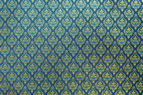 Thai silk fabric pattern Stock Photos