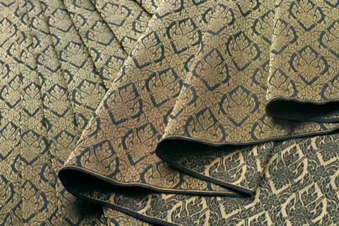 Thai Silk Pattern and Design Stock Photos