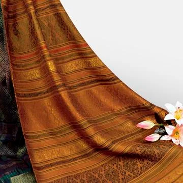 Thai Silk Pattern and Design Stock Photos