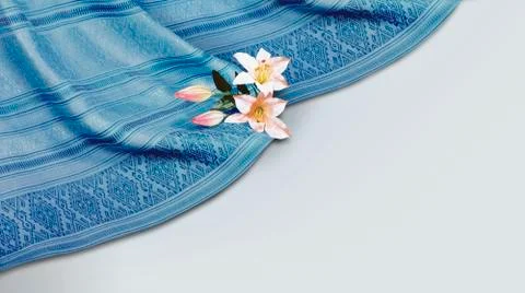 Thai Silk Pattern and Design Stock Photos