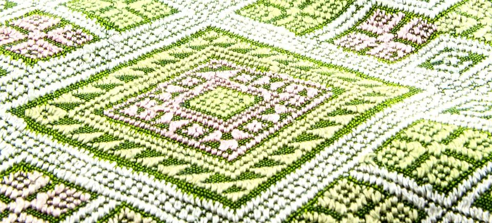 Thai silk pattern Stock Photos