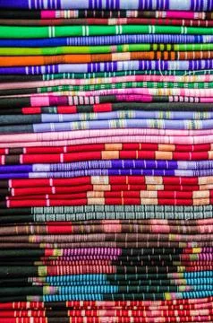 Thai Silk. Stock Photos