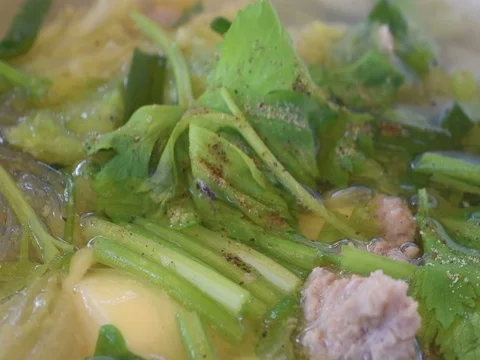 Thai soup. Stock Footage 75934486