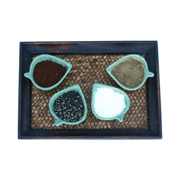 Thai spa massage setting Stock Photos