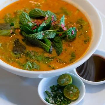Thai spicy soup Stock Photos