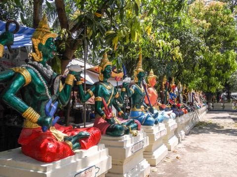 Thai statues 库存照片