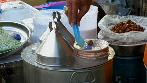 Thai steamed rice dumpling Stock Footage 111579098